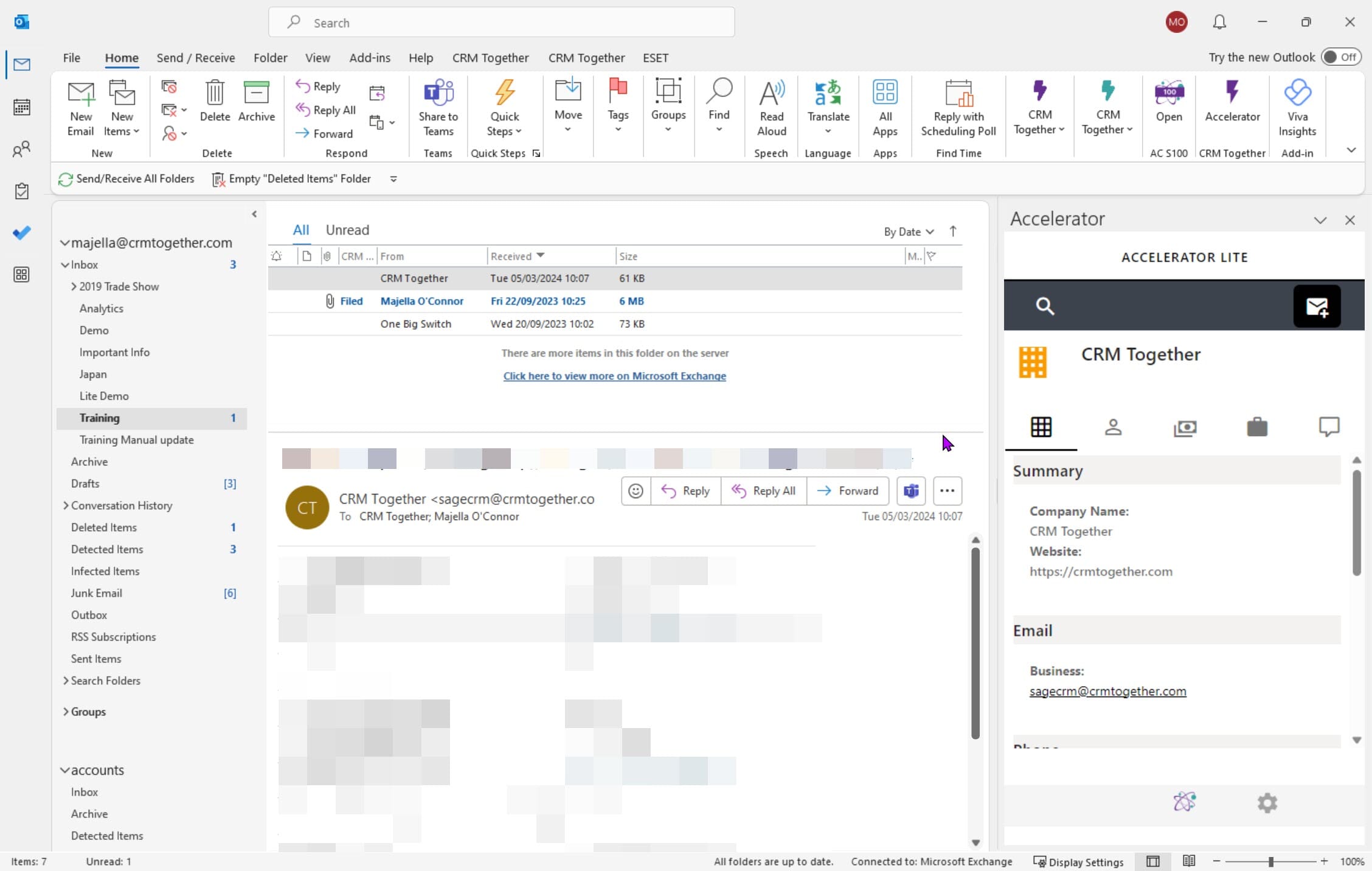 Outlook Accelerator Lite for Sage CRM