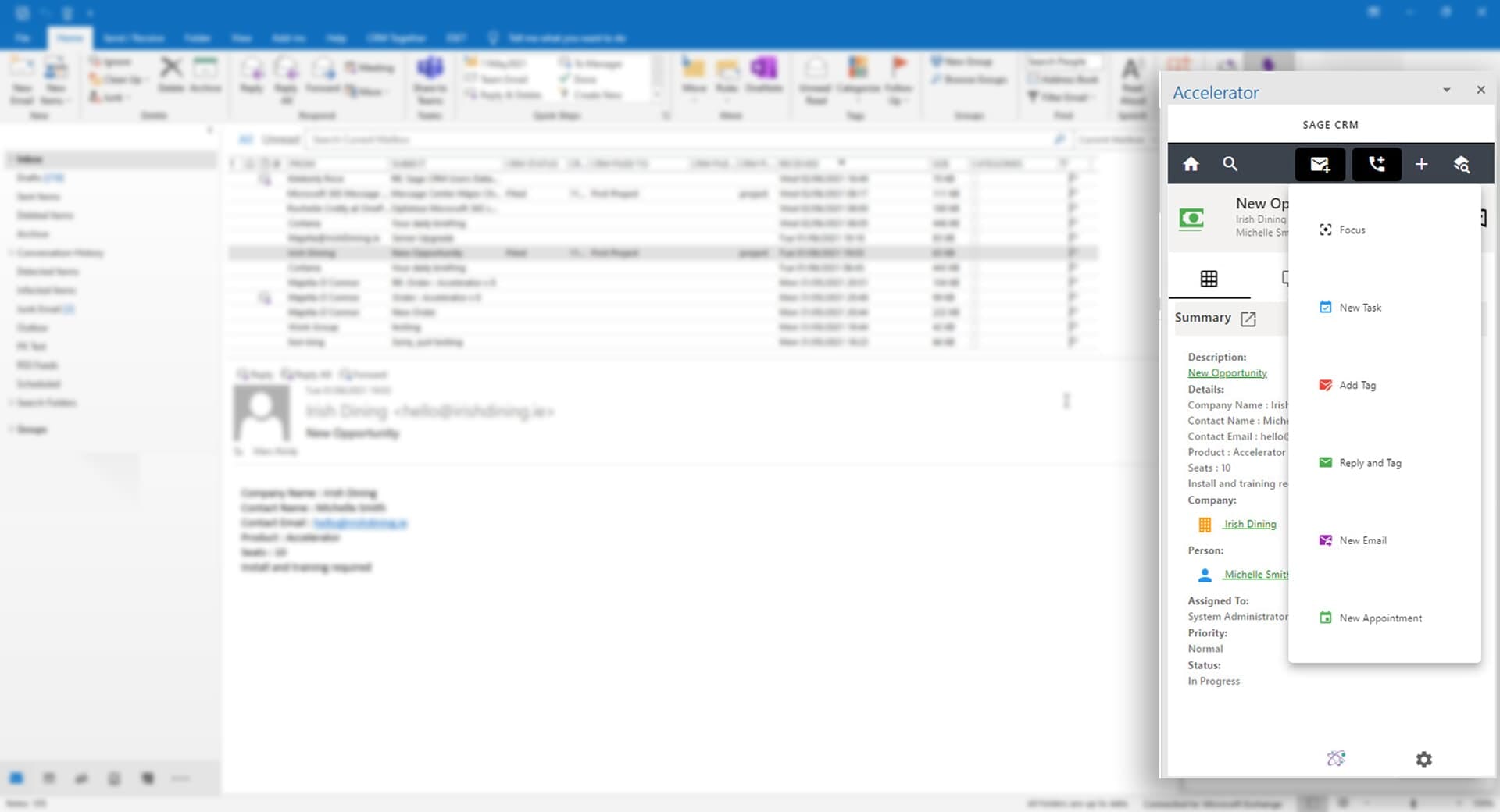 Accelerator for Sage CRM