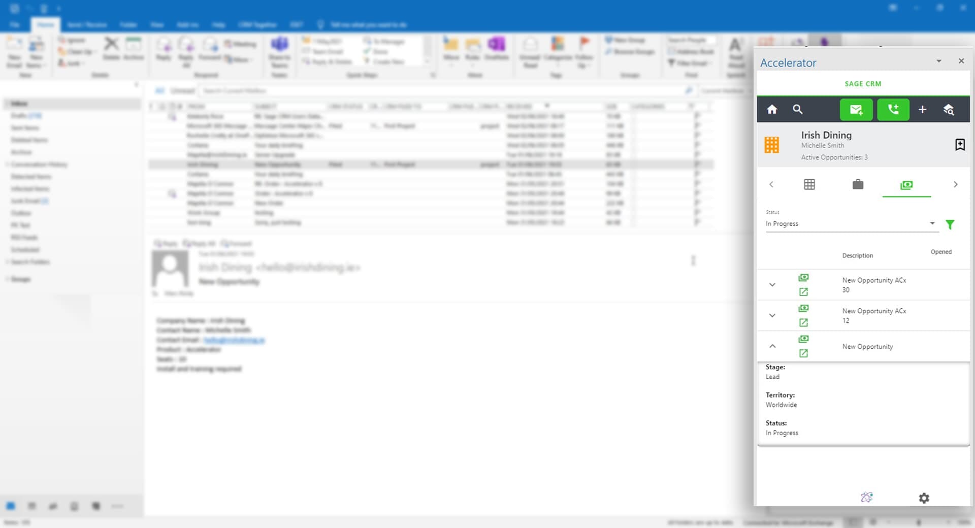 Update CRM from Outlook
